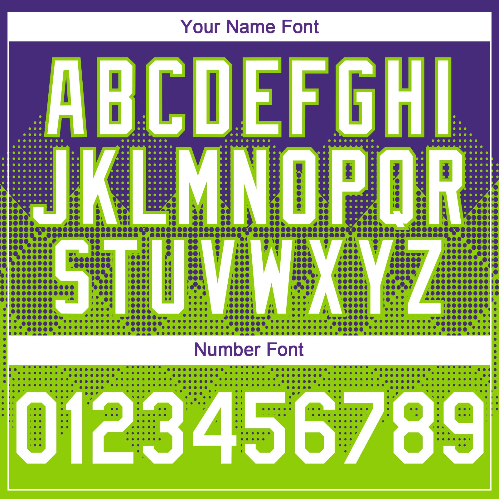 Custom Purple White-Neon Green 3D Gradient Square Shape Authentic Baseball Jersey