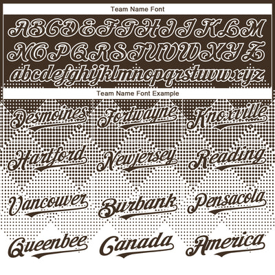 Custom Brown White 3D Gradient Square Shape Authentic Baseball Jersey