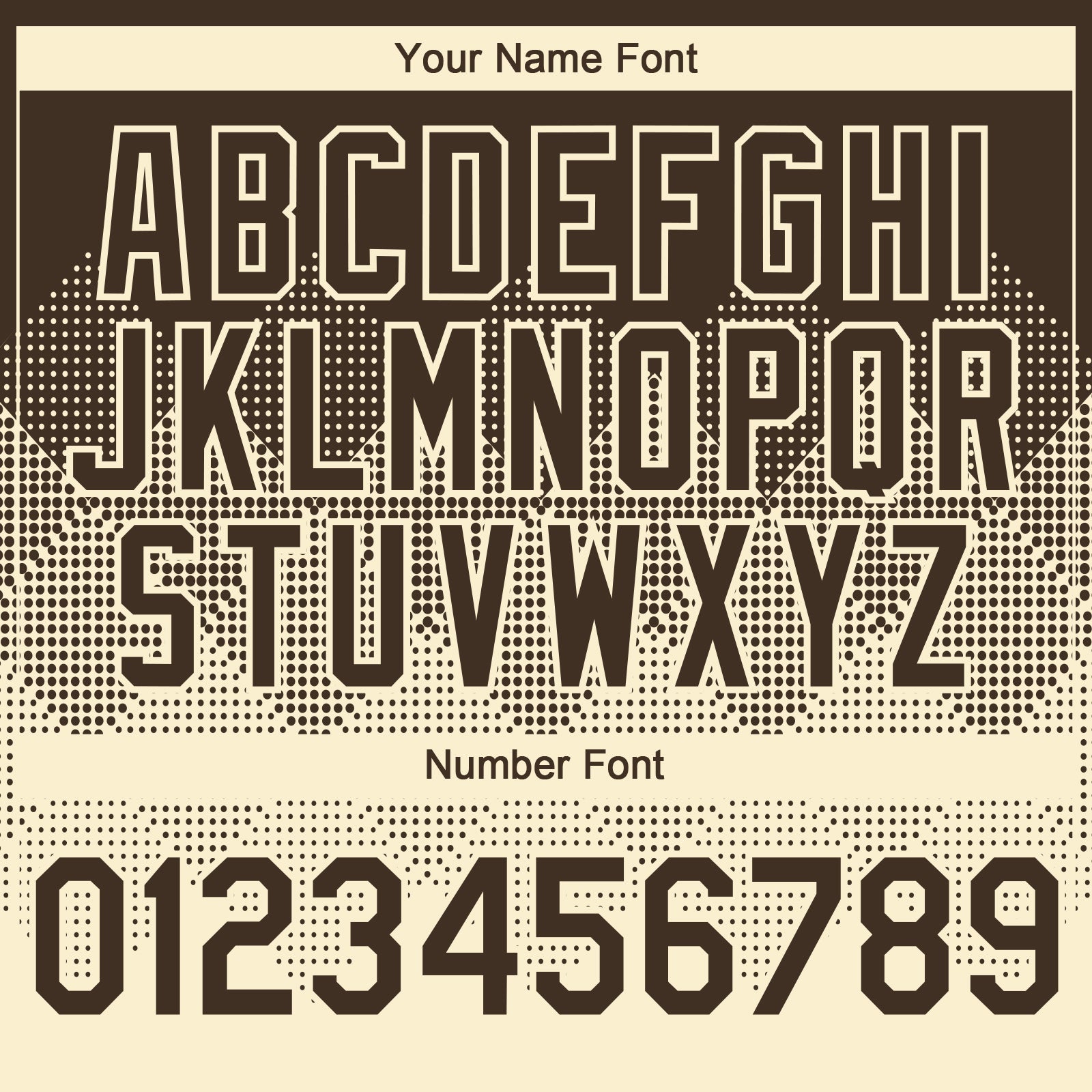 Custom Brown Cream 3D Gradient Square Shape Authentic Baseball Jersey