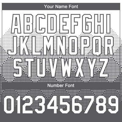 Custom White Steel Gray 3D Gradient Square Shape Authentic Baseball Jersey