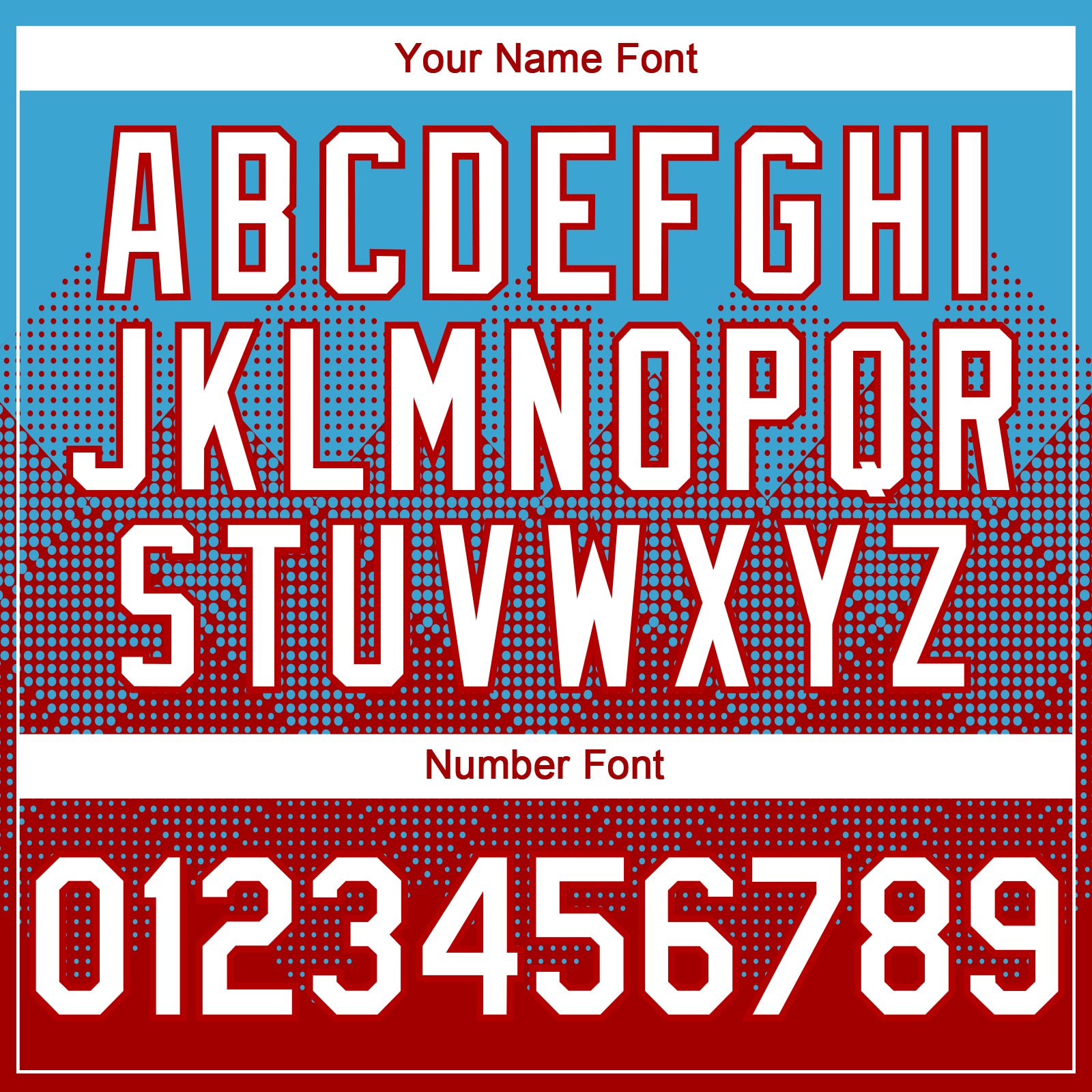 Custom Sky Blue White-Red 3D Gradient Square Shape Authentic Baseball Jersey