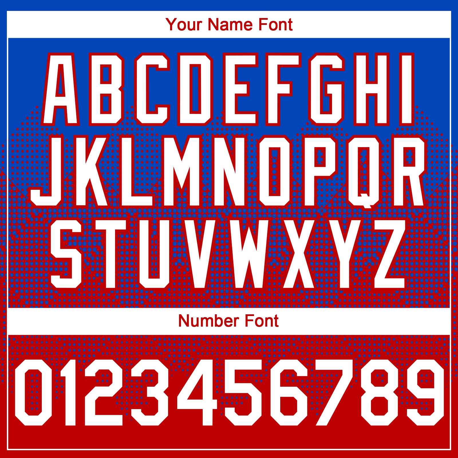 Custom Thunder Blue White-Red 3D Gradient Square Shape Authentic Baseball Jersey