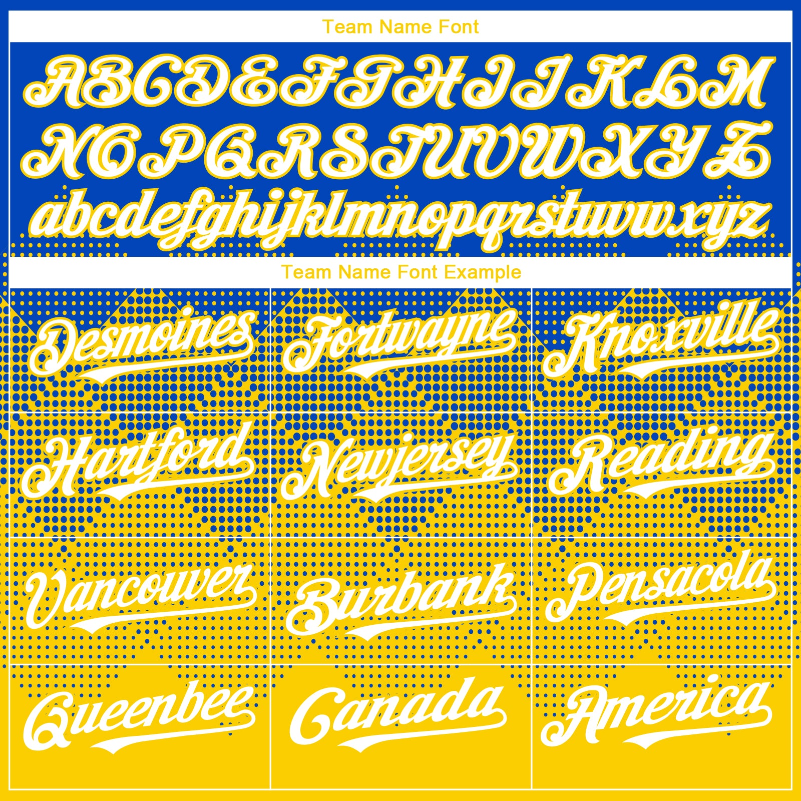 Custom Thunder Blue White-Yellow 3D Gradient Square Shape Authentic Baseball Jersey