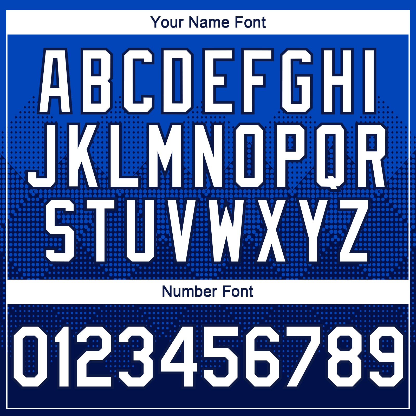 Custom Thunder Blue White-Navy 3D Gradient Square Shape Authentic Baseball Jersey