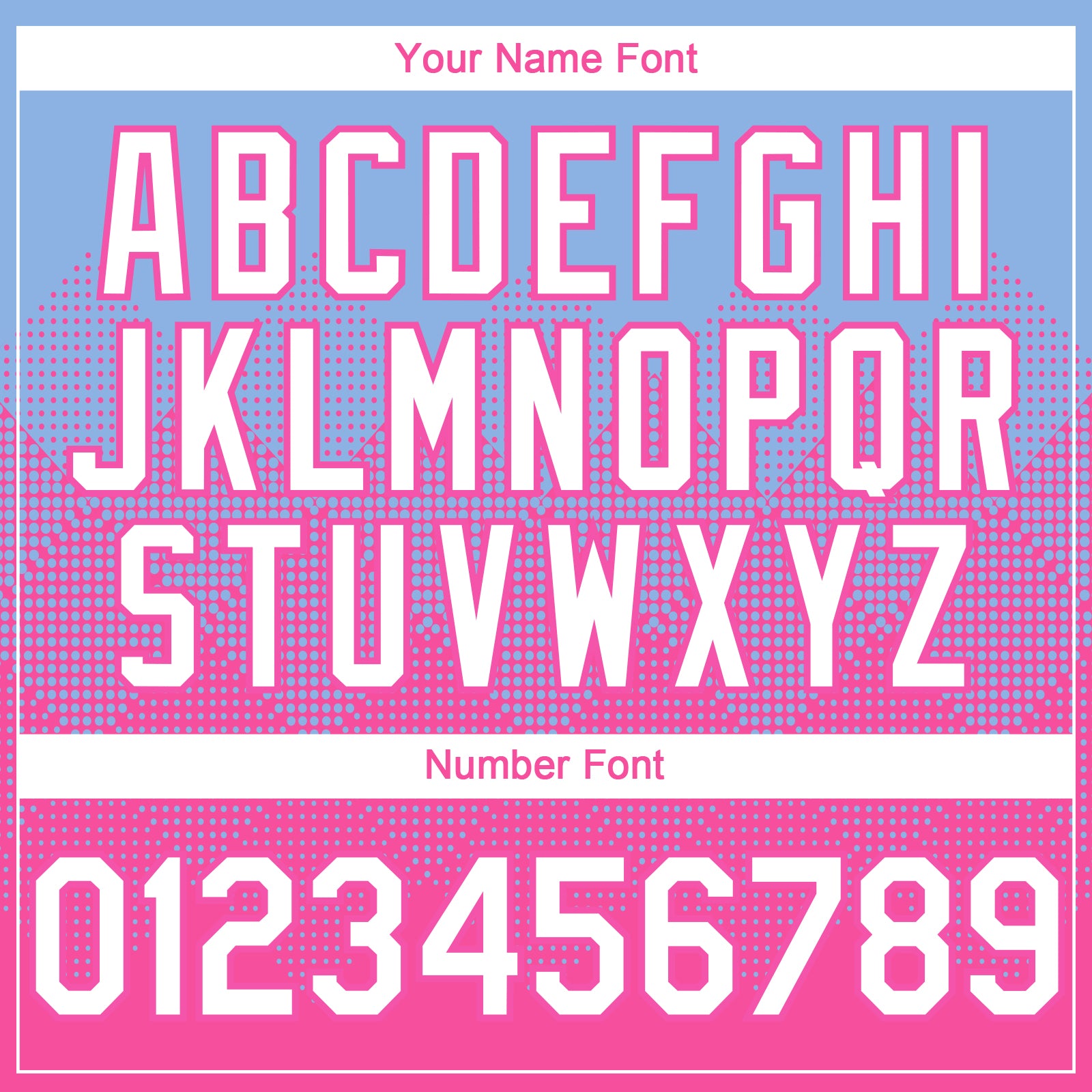 Custom Light Blue White-Pink 3D Gradient Square Shape Authentic Baseball Jersey