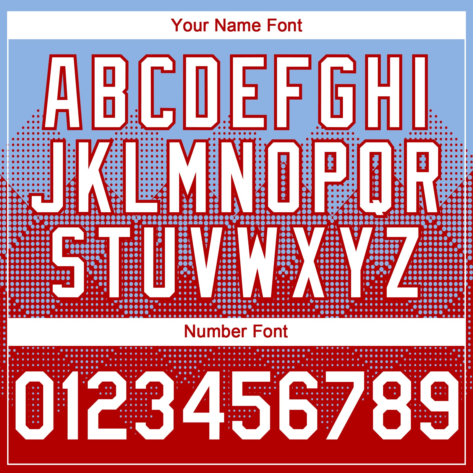 Custom Light Blue White-Red 3D Gradient Square Shape Authentic Baseball Jersey