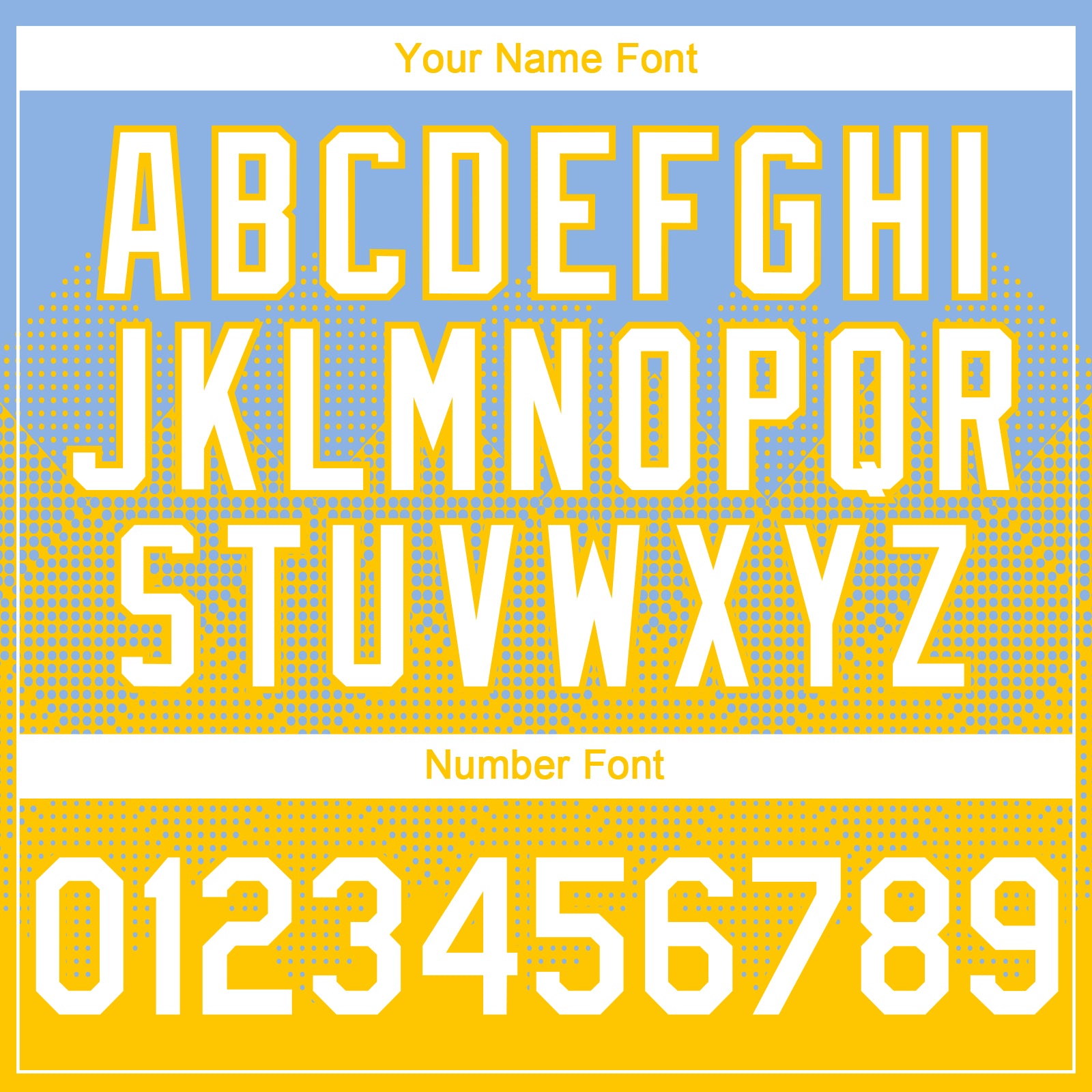 Custom Light Blue White-Yellow 3D Gradient Square Shape Authentic Baseball Jersey