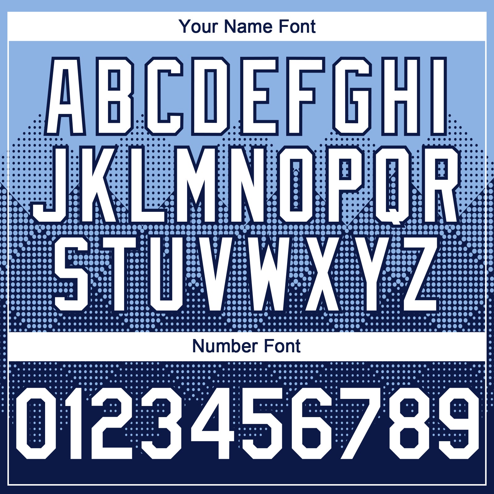 Custom Light Blue White-Navy 3D Gradient Square Shape Authentic Baseball Jersey