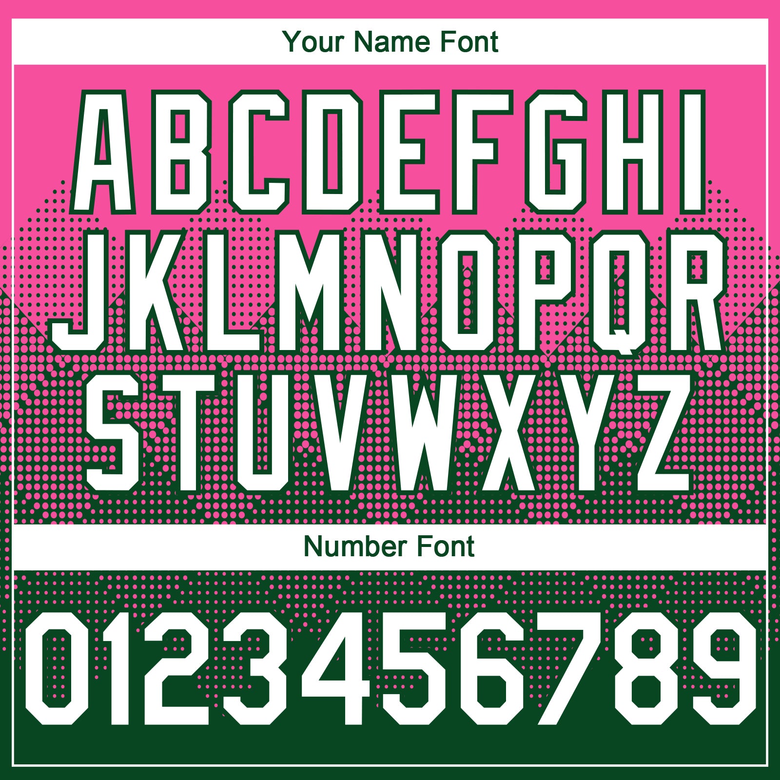 Custom Pink White-Green 3D Gradient Square Shape Authentic Baseball Jersey