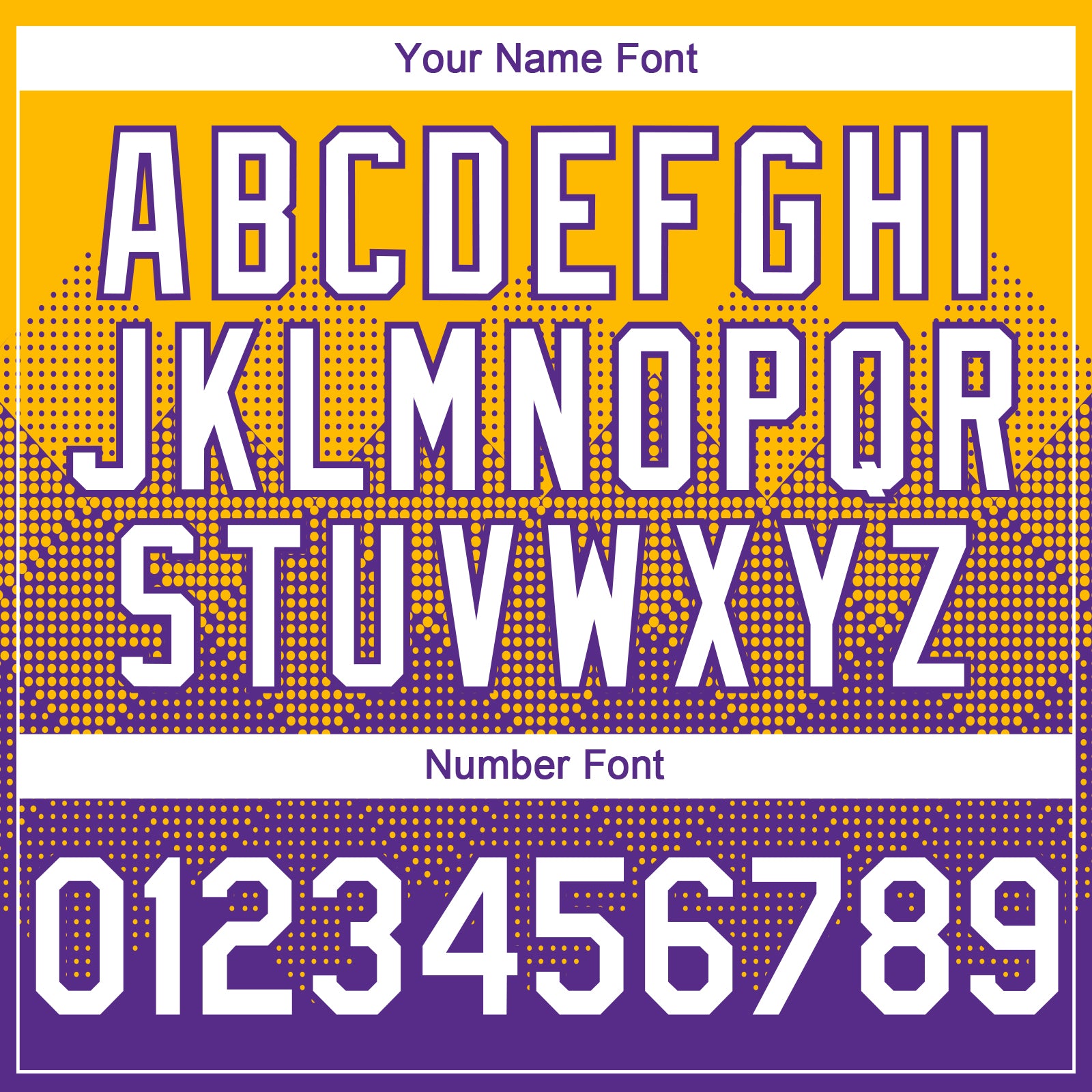 Custom Gold White-Purple 3D Gradient Square Shape Authentic Baseball Jersey