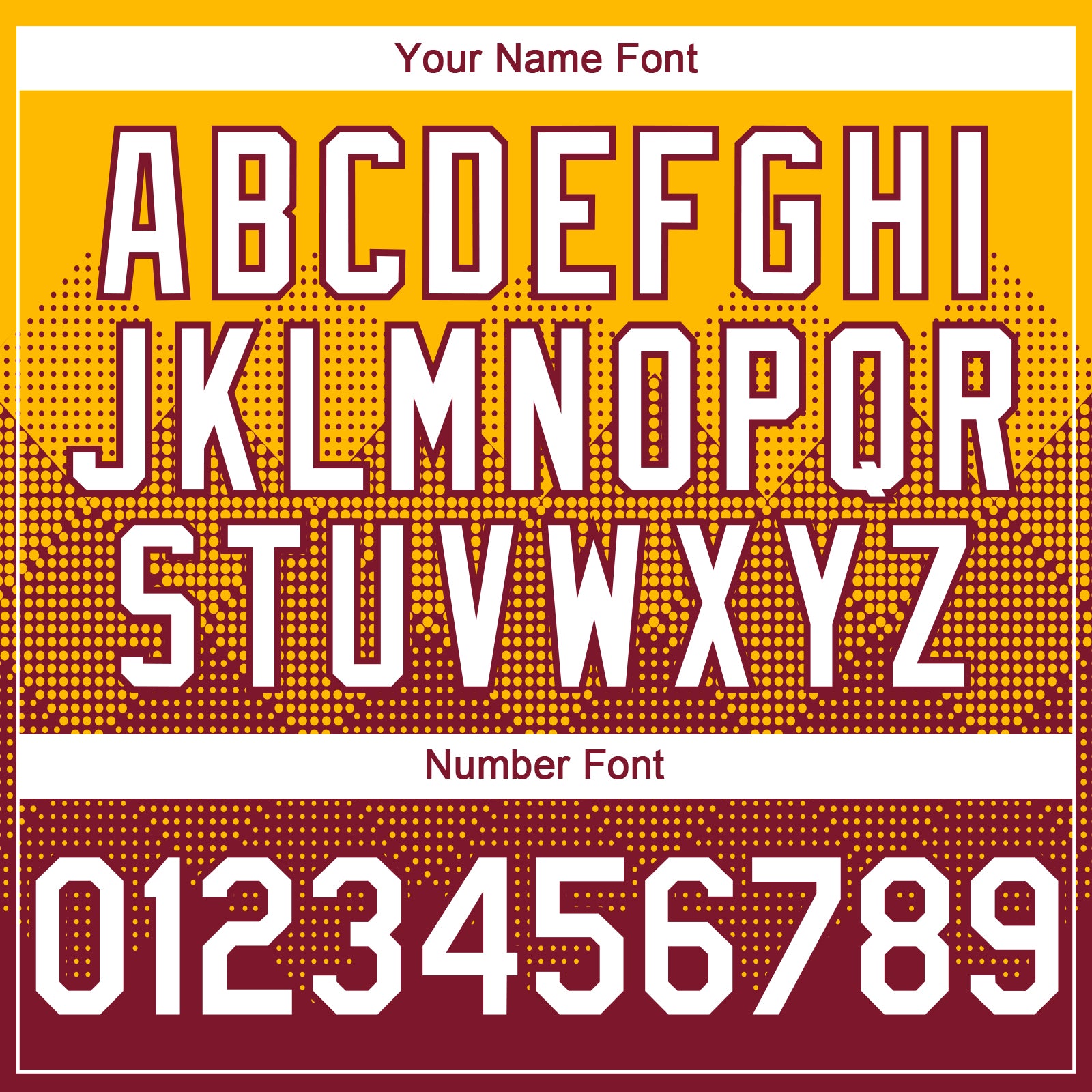 Custom Gold White-Crimson 3D Gradient Square Shape Authentic Baseball Jersey