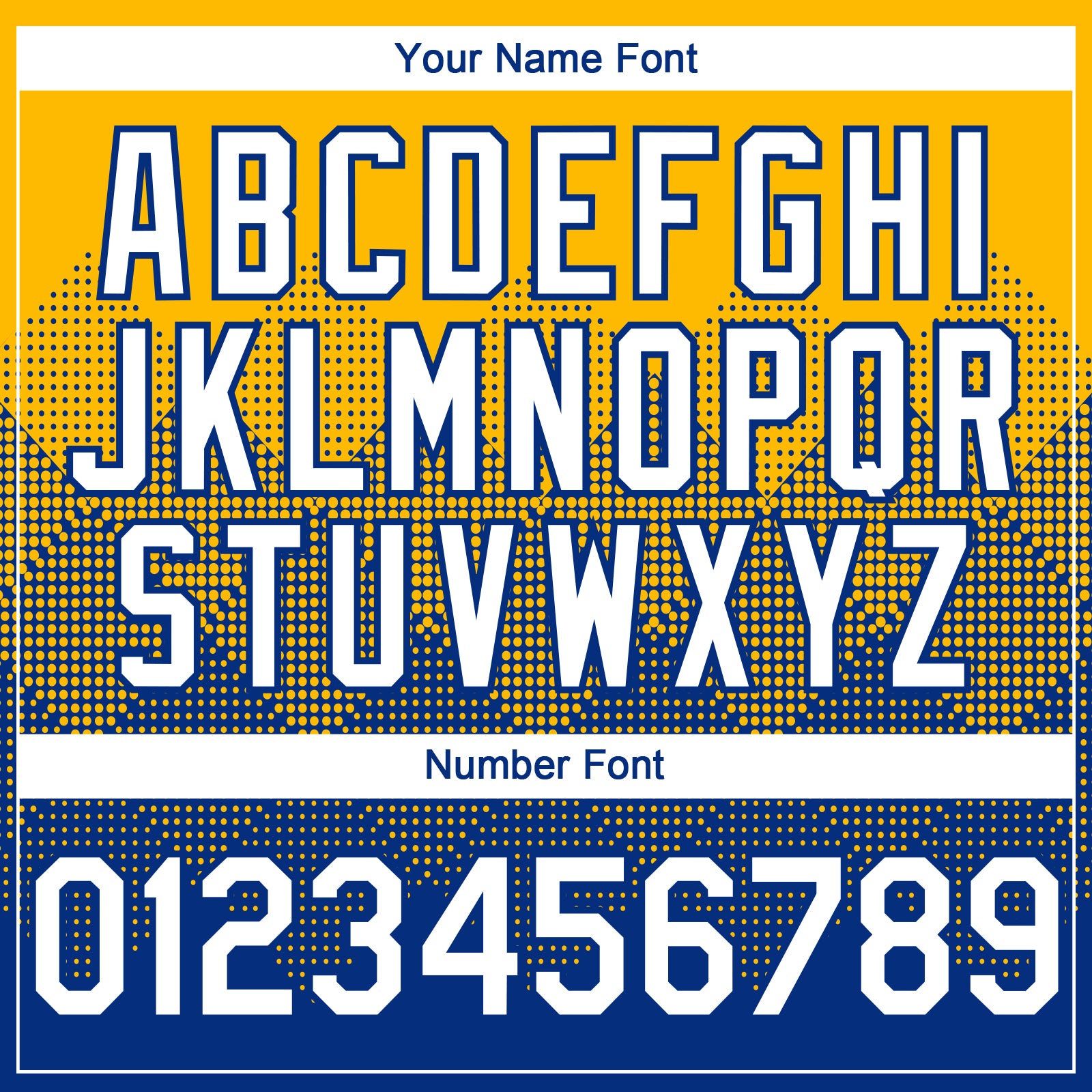 Custom Gold White-Royal 3D Gradient Square Shape Authentic Baseball Jersey