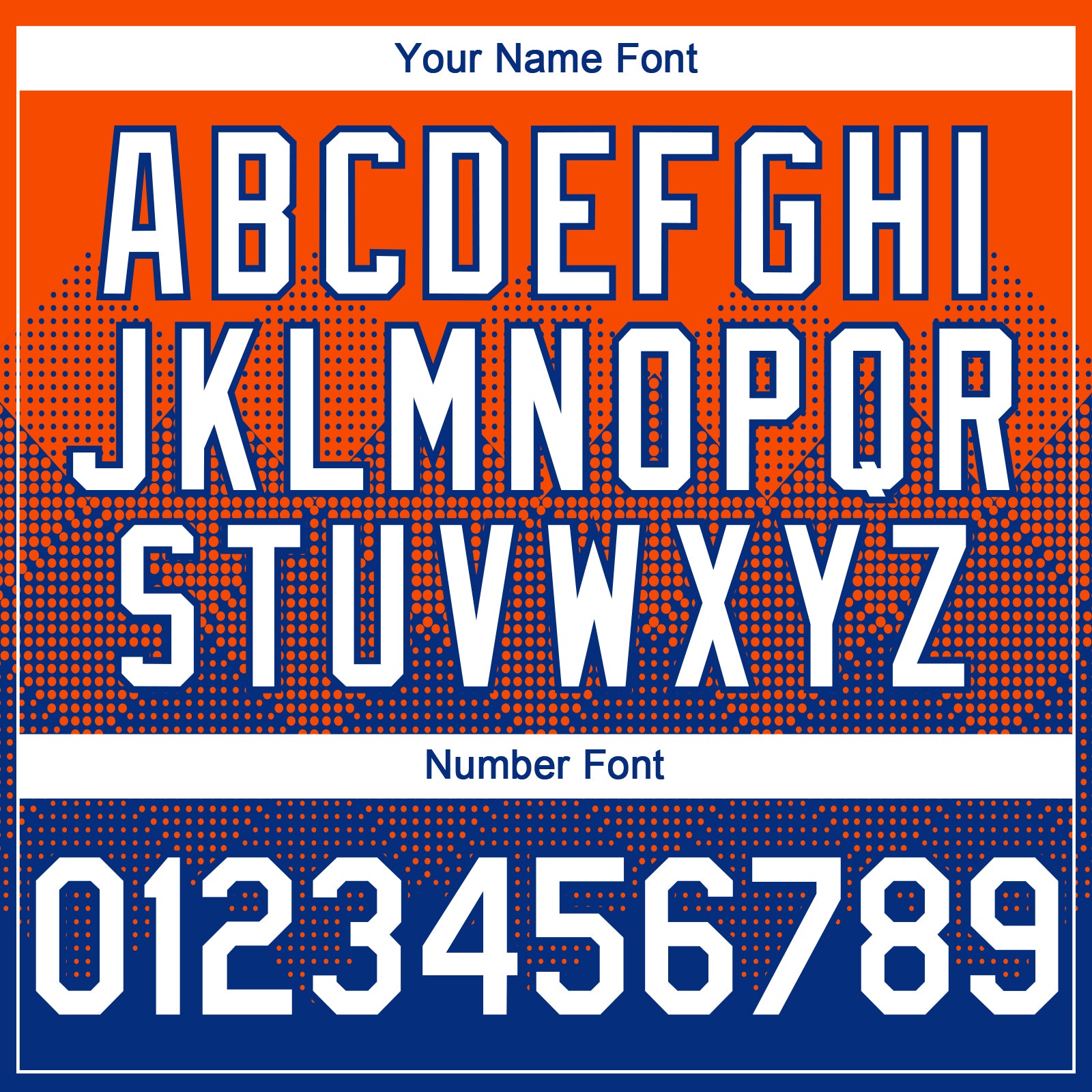 Custom Orange White-Royal 3D Gradient Square Shape Authentic Baseball Jersey