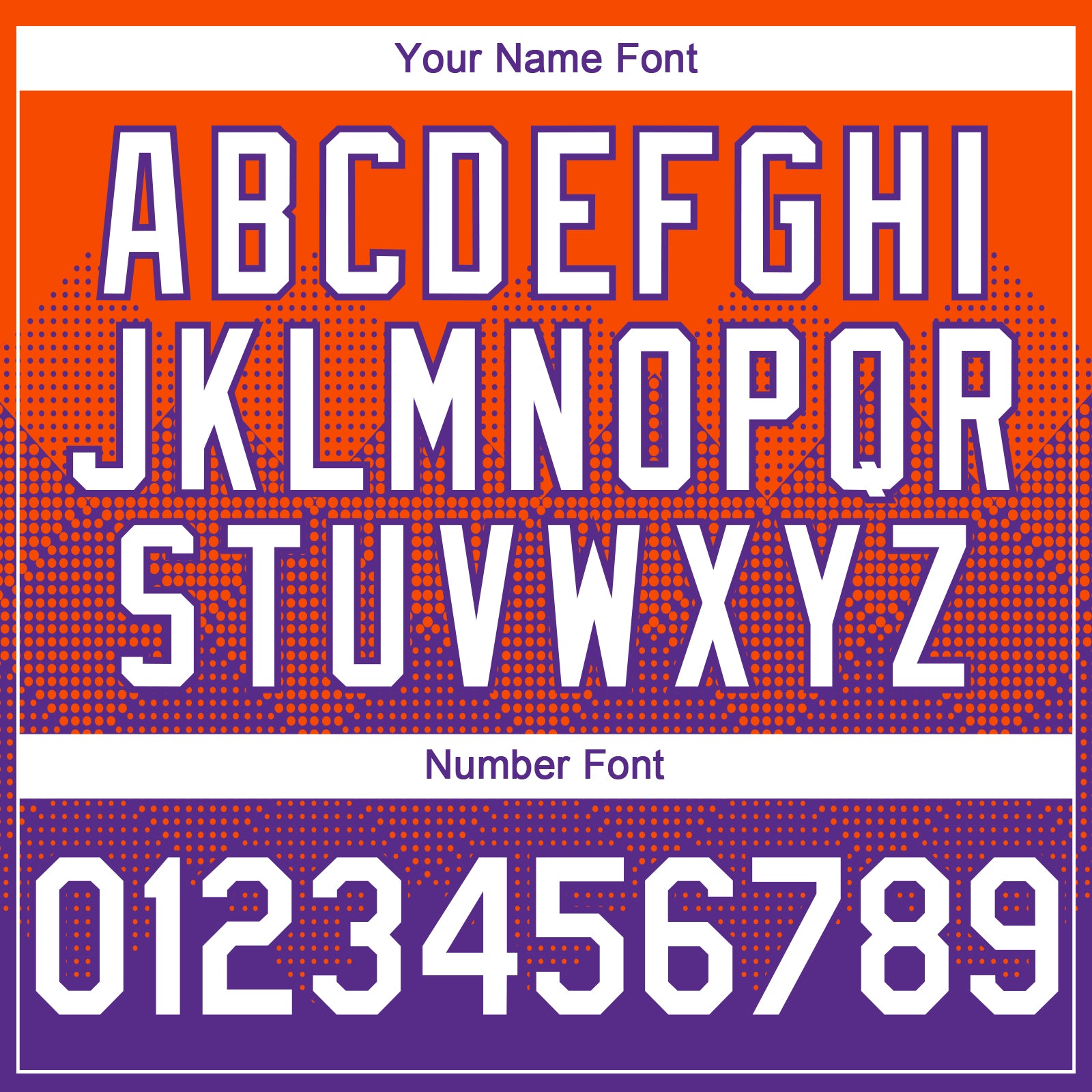 Custom Orange White-Purple 3D Gradient Square Shape Authentic Baseball Jersey