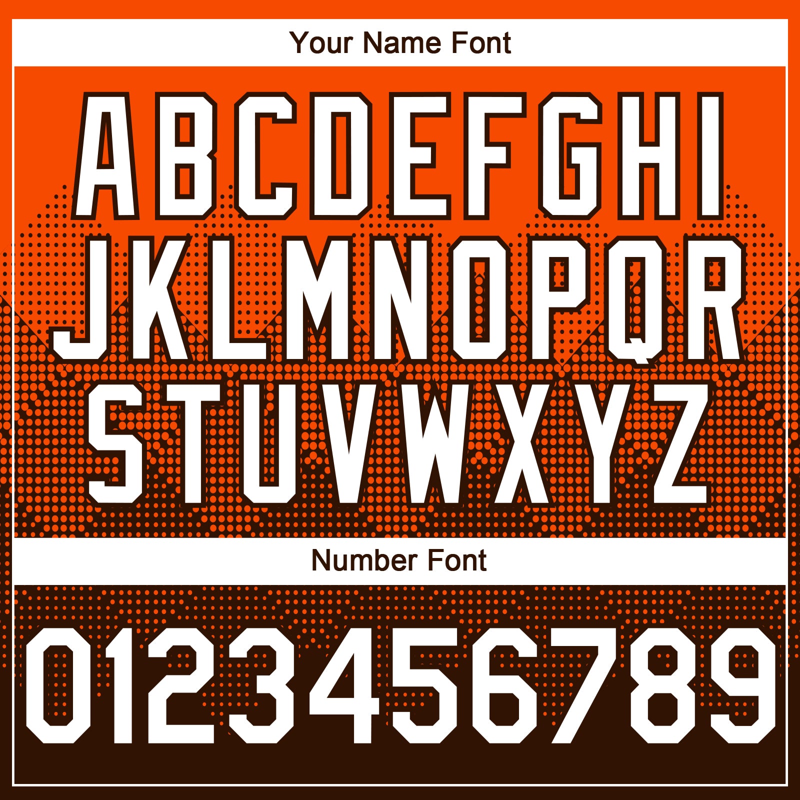 Custom Orange White-Brown 3D Gradient Square Shape Authentic Baseball Jersey