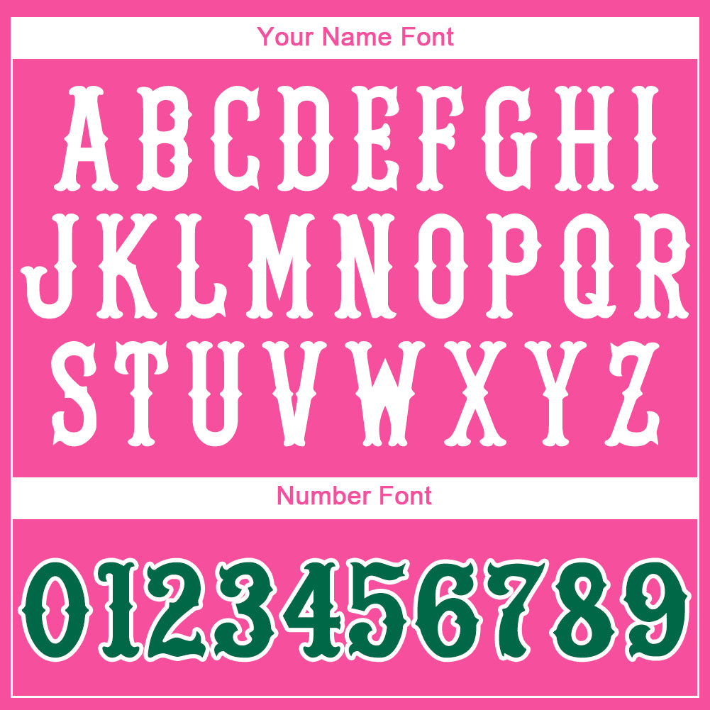 Custom Pink Kelly Green-White 3D Mexico Mexican Flag Authentic Baseball Jersey