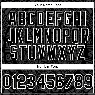 Custom Black Gray-White 3D Mexico Authentic Baseball Jersey