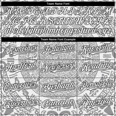 Custom White Gray-Black 3D Mexico Authentic Baseball Jersey