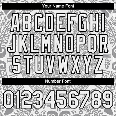 Custom White Gray-Black 3D Mexico Authentic Baseball Jersey