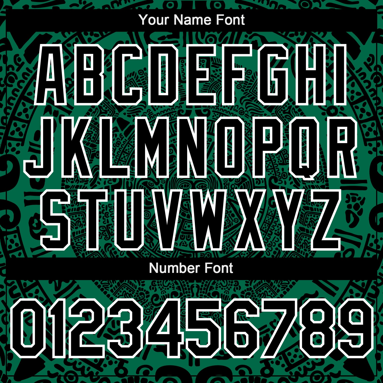 Custom Kelly Green Black-White 3D Mexico Authentic Baseball Jersey