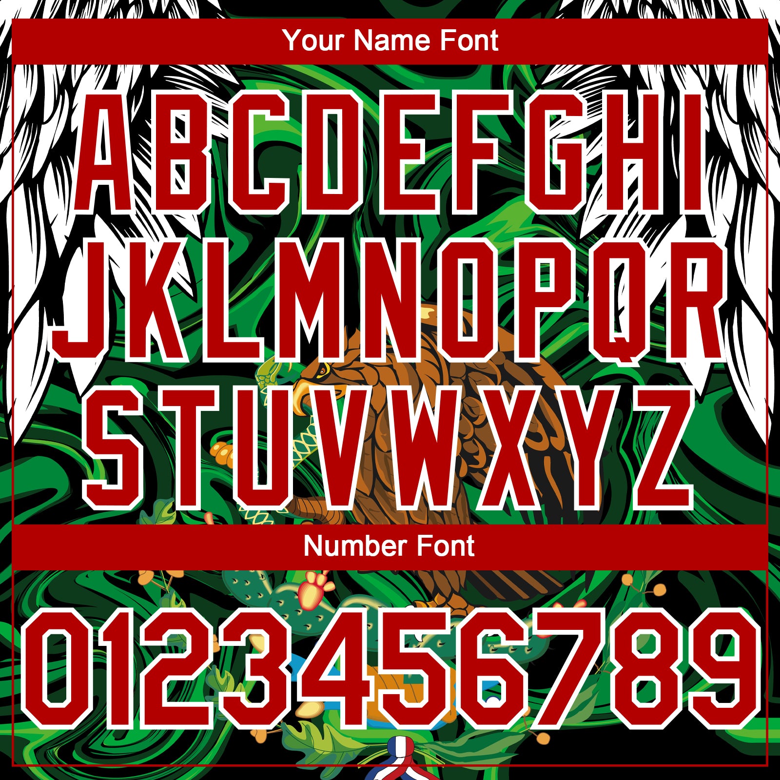 Custom Black Red-White 3D Mexico Authentic Baseball Jersey