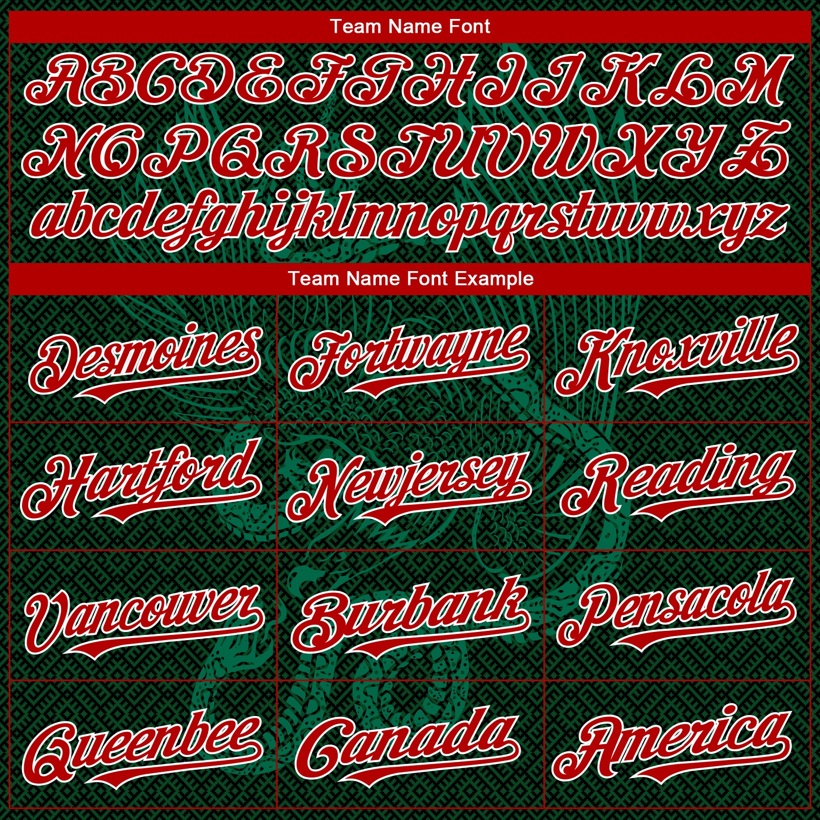 Custom Green Red Kelly Green-White 3D Mexico Authentic Baseball Jersey