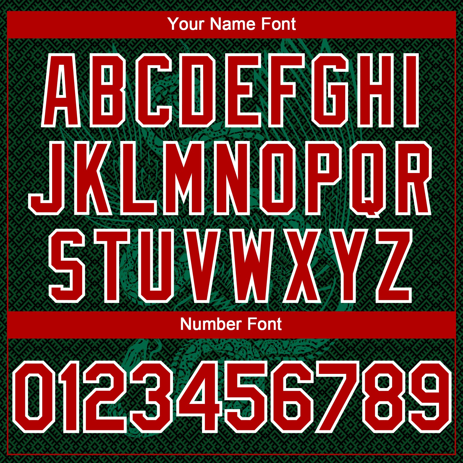 Custom Green Red Kelly Green-White 3D Mexico Authentic Baseball Jersey