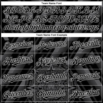 Custom Black Steel Gray-White 3D Mexico Authentic Baseball Jersey