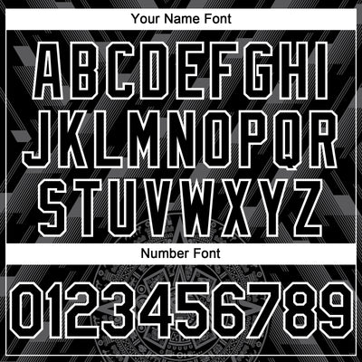 Custom Black Steel Gray-White 3D Mexico Authentic Baseball Jersey