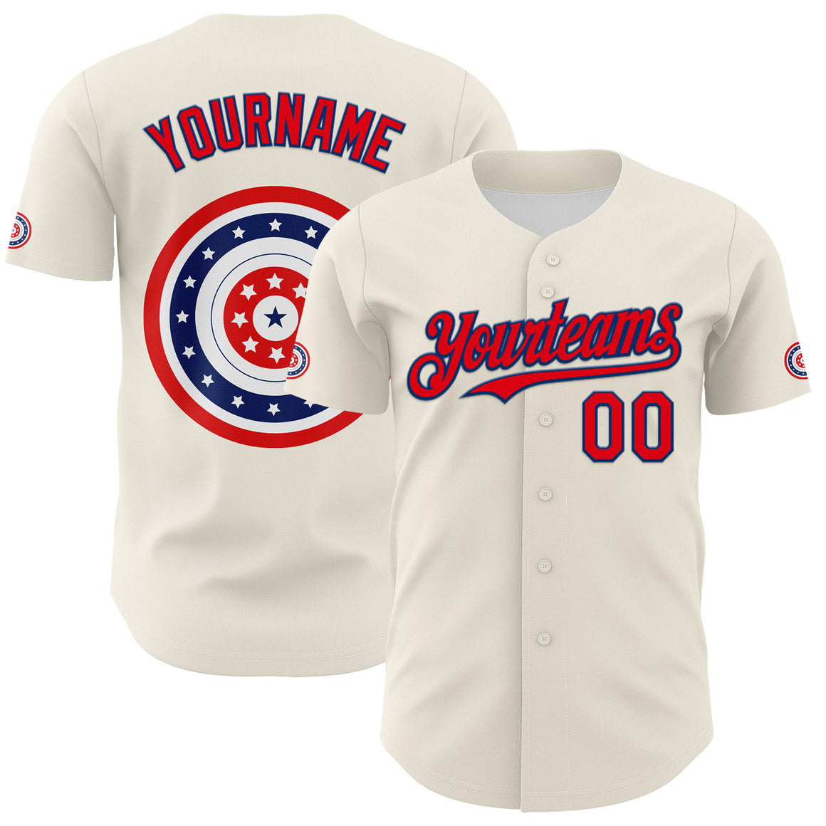 Baseball No Back Number左右袖不传LOGO