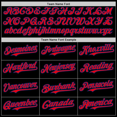 Custom Black Fire Red-Royal 3D Patriotic American Flag And Muscle Car Authentic Baseball Jersey