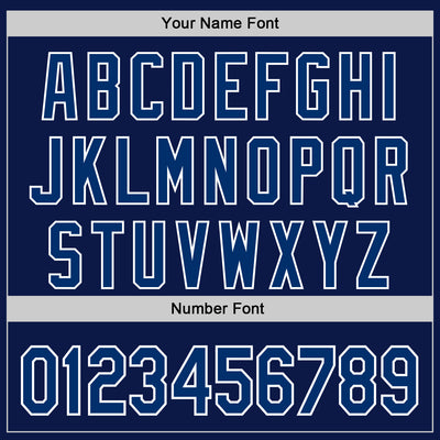 Custom Navy US Navy Blue-White 3D Pattern Design Patriotic American Spirit President's Day Authentic Baseball Jersey