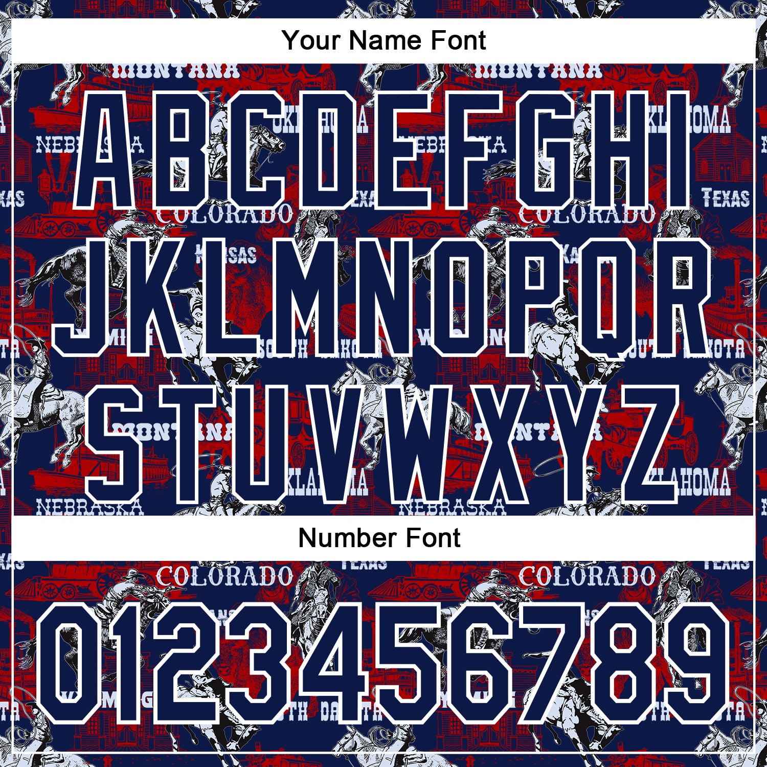 Custom Navy White 3D Pattern Design Patriotic American Spirit Rodeo Cowboy Authentic Baseball Jersey