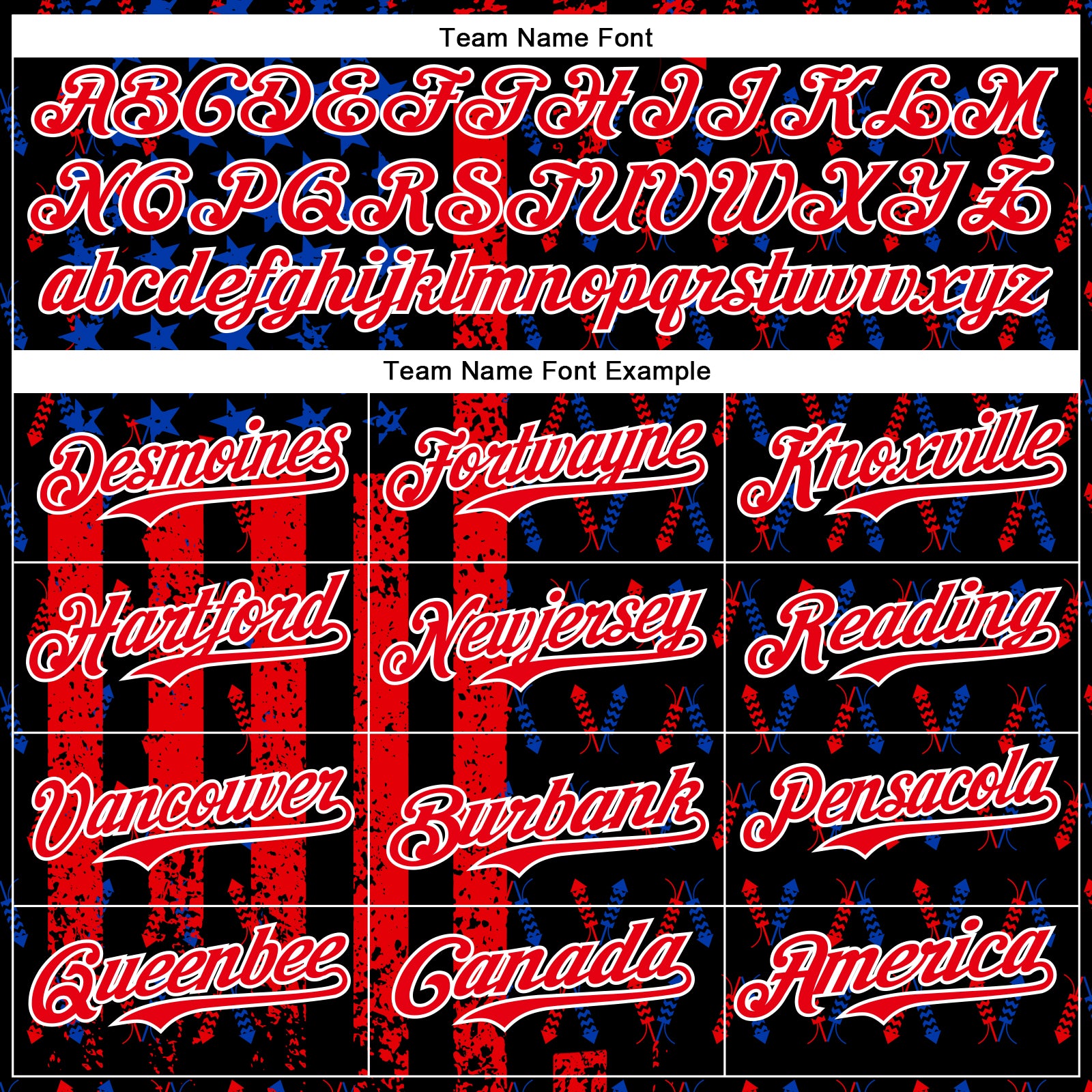 Custom Black Thunder Blue Fire Red-White 3D Patriotic American Flag Authentic Baseball Jersey