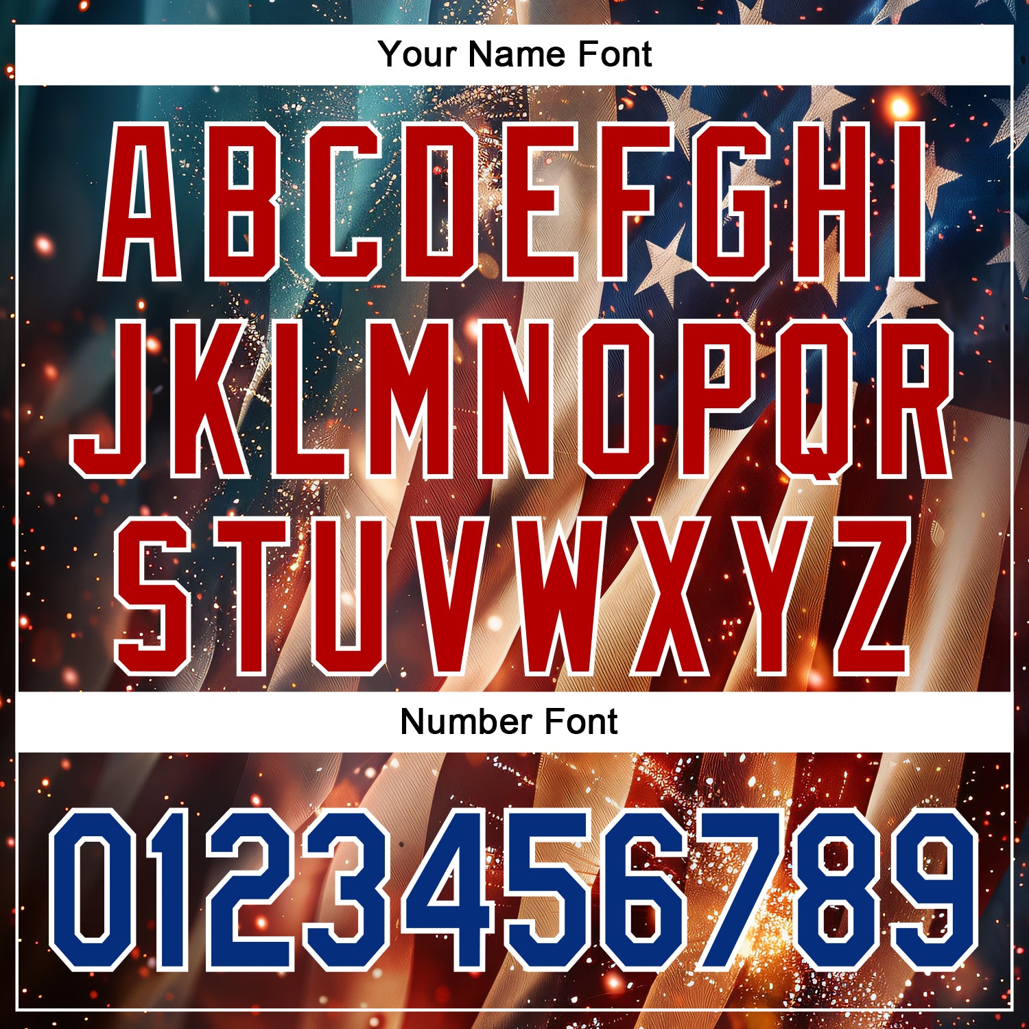 Custom Blue Royal Red-White 3D Patriotic American Flag Authentic Baseball Jersey