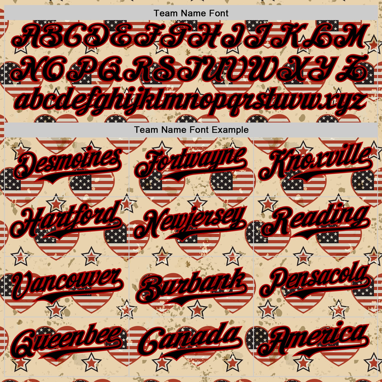 Custom City Cream Black-Red 3D Patriotic American Flag Authentic Baseball Jersey