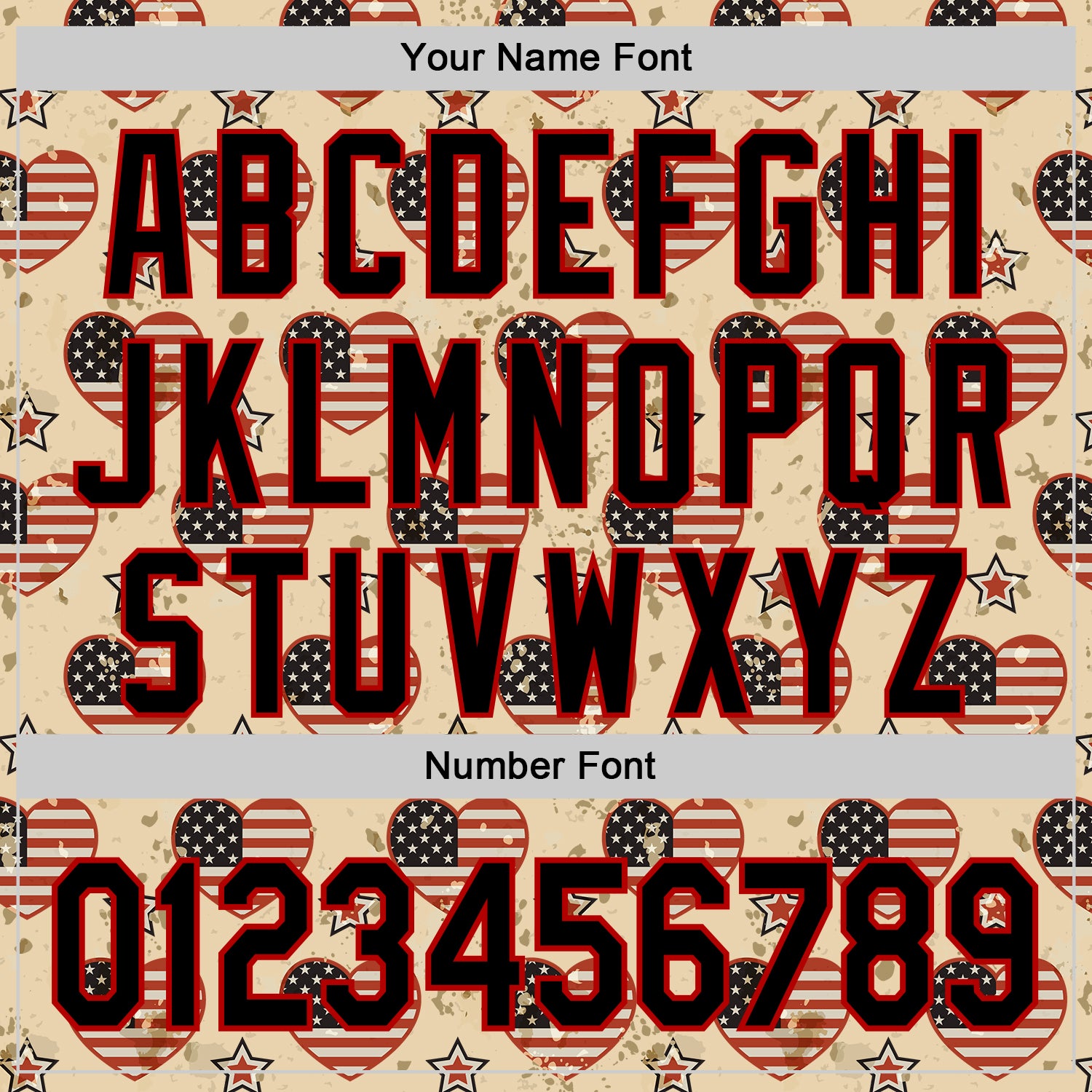 Custom City Cream Black-Red 3D Patriotic American Flag Authentic Baseball Jersey