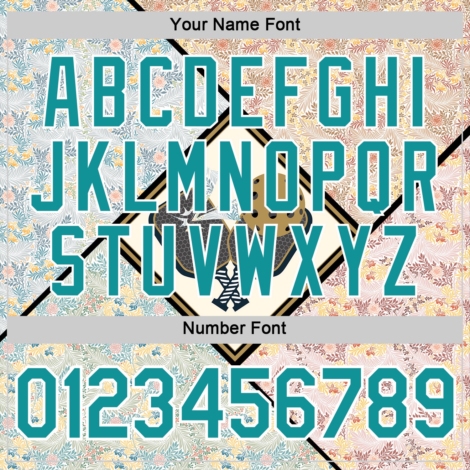 Custom Cream Teal-White 3D Pickleball Paddles Balls Floral Performance T-Shirt