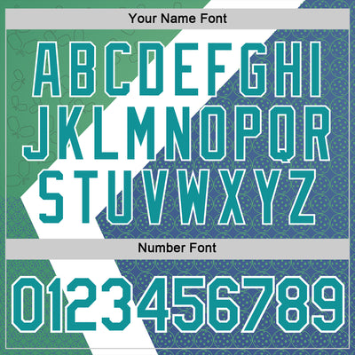 Custom Green Teal Blue-White 3D Pickleball Paddles Balls Performance T-Shirt