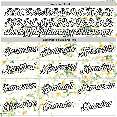 Custom White Black 3D Pickleball Paddles Balls Floral Performance T-Shirt