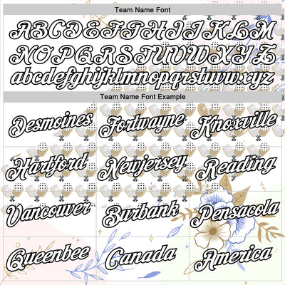 Custom White Black 3D Pickleball Paddles Balls Floral Performance T-Shirt