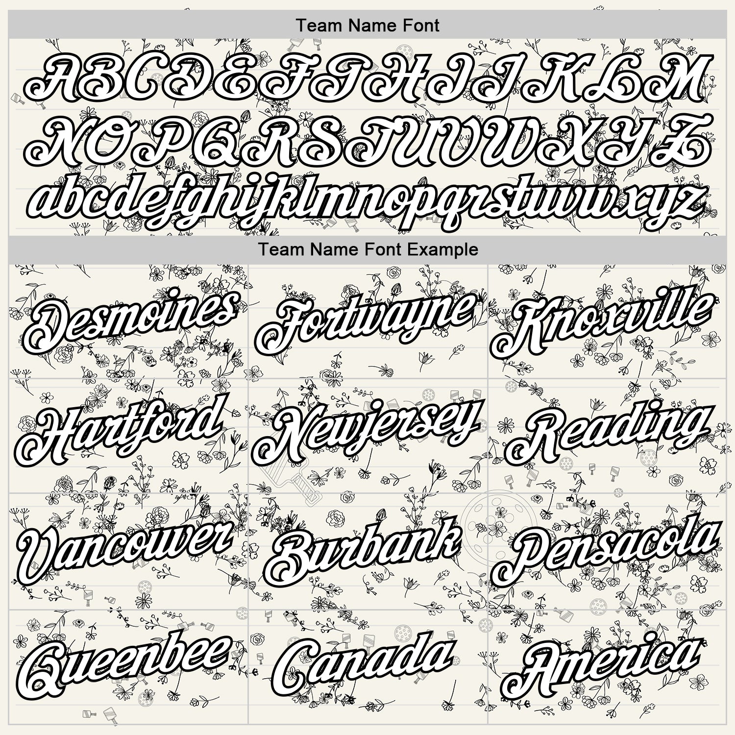 Custom Cream White-Black 3D Pickleball Paddles Balls Floral Performance T-Shirt