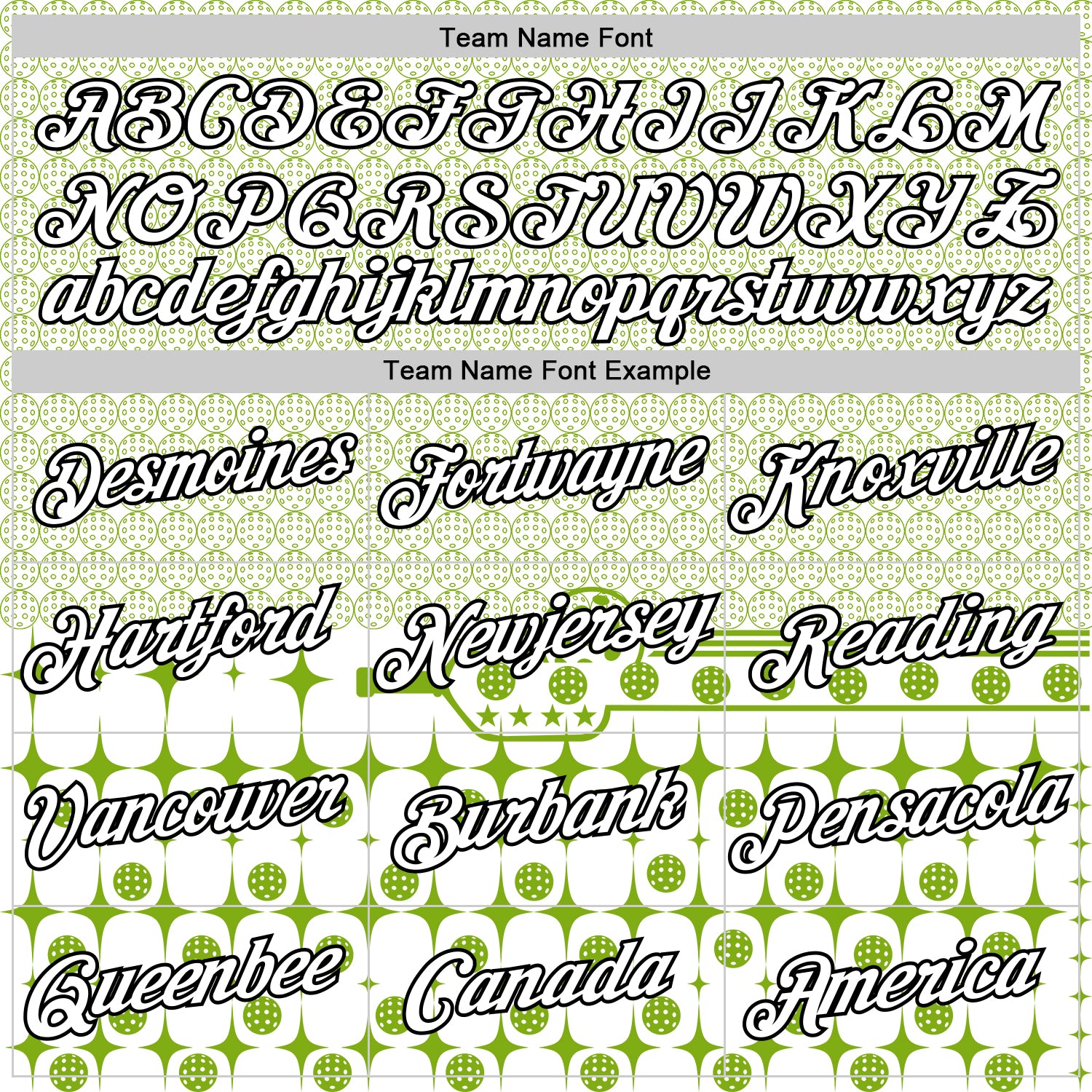 Custom Green White-Black 3D Pickleball Paddles Balls Performance T-Shirt