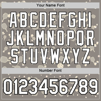 Custom Gray White-Black 3D Pickleball Paddles Balls Floral Performance T-Shirt