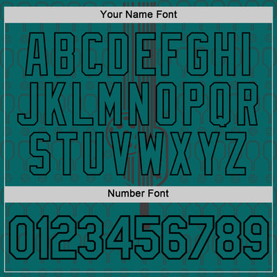 Custom Teal Black 3D Pickleball Paddles Balls Performance T-Shirt