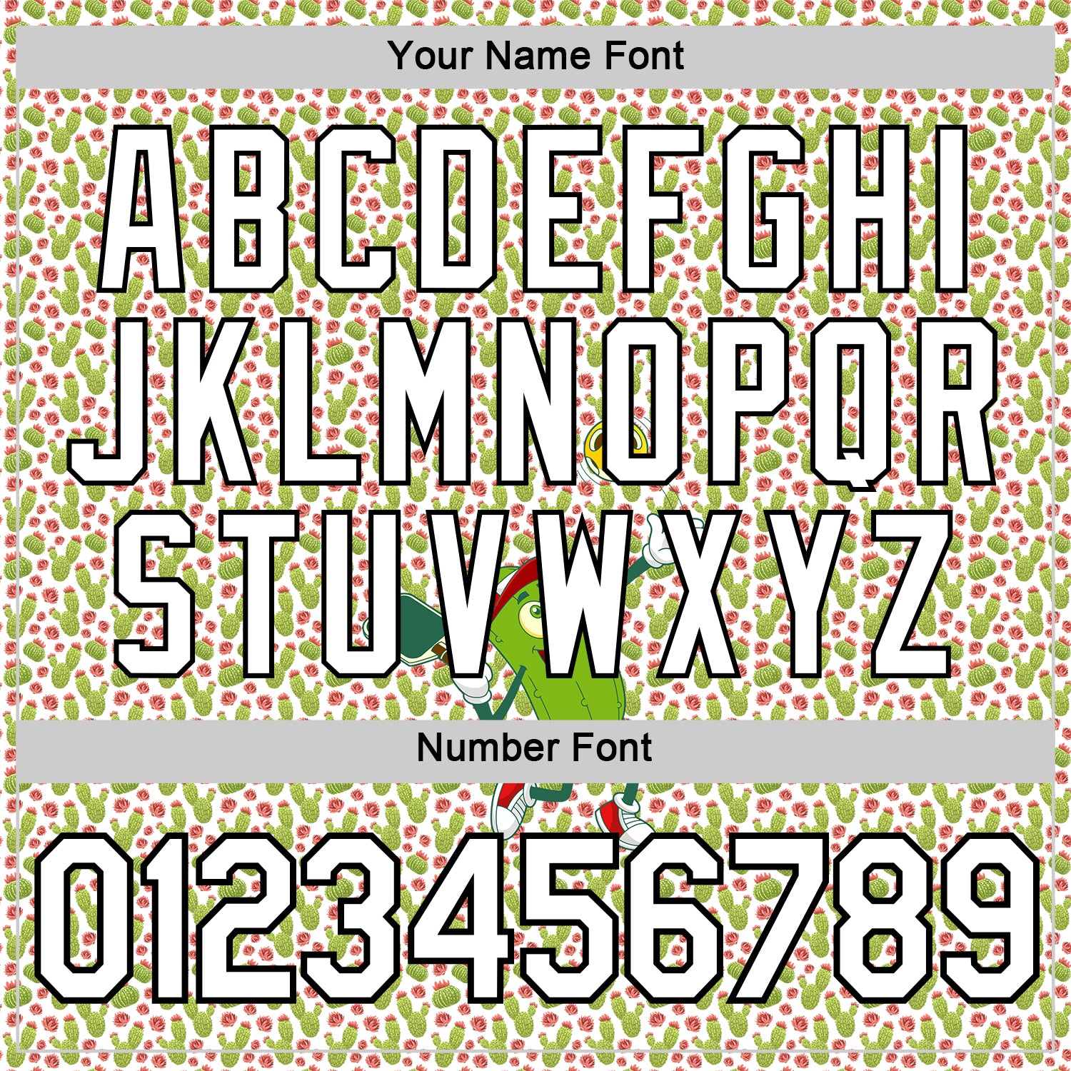 Custom White Black 3D Pickleball Paddles Balls Cactus Performance T-Shirt