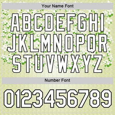 Custom Green White-Black 3D Pickleball Balls Floral Performance T-Shirt