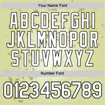 Custom Green White-Black 3D Pickleball Paddles Balls Floral Performance T-Shirt