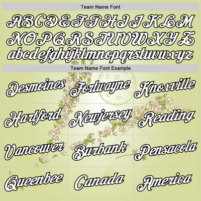 Custom Green White-Black 3D Pickleball Paddles Balls Floral Performance T-Shirt