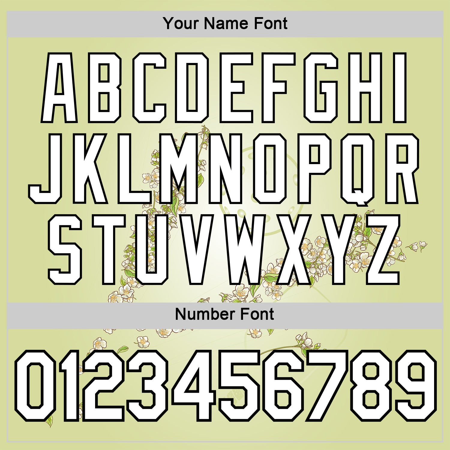 Custom Green White-Black 3D Pickleball Paddles Balls Floral Performance T-Shirt